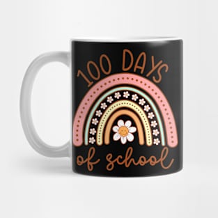 100Th Day Of School Teacher 100 Days Smarter Rainbow Mug